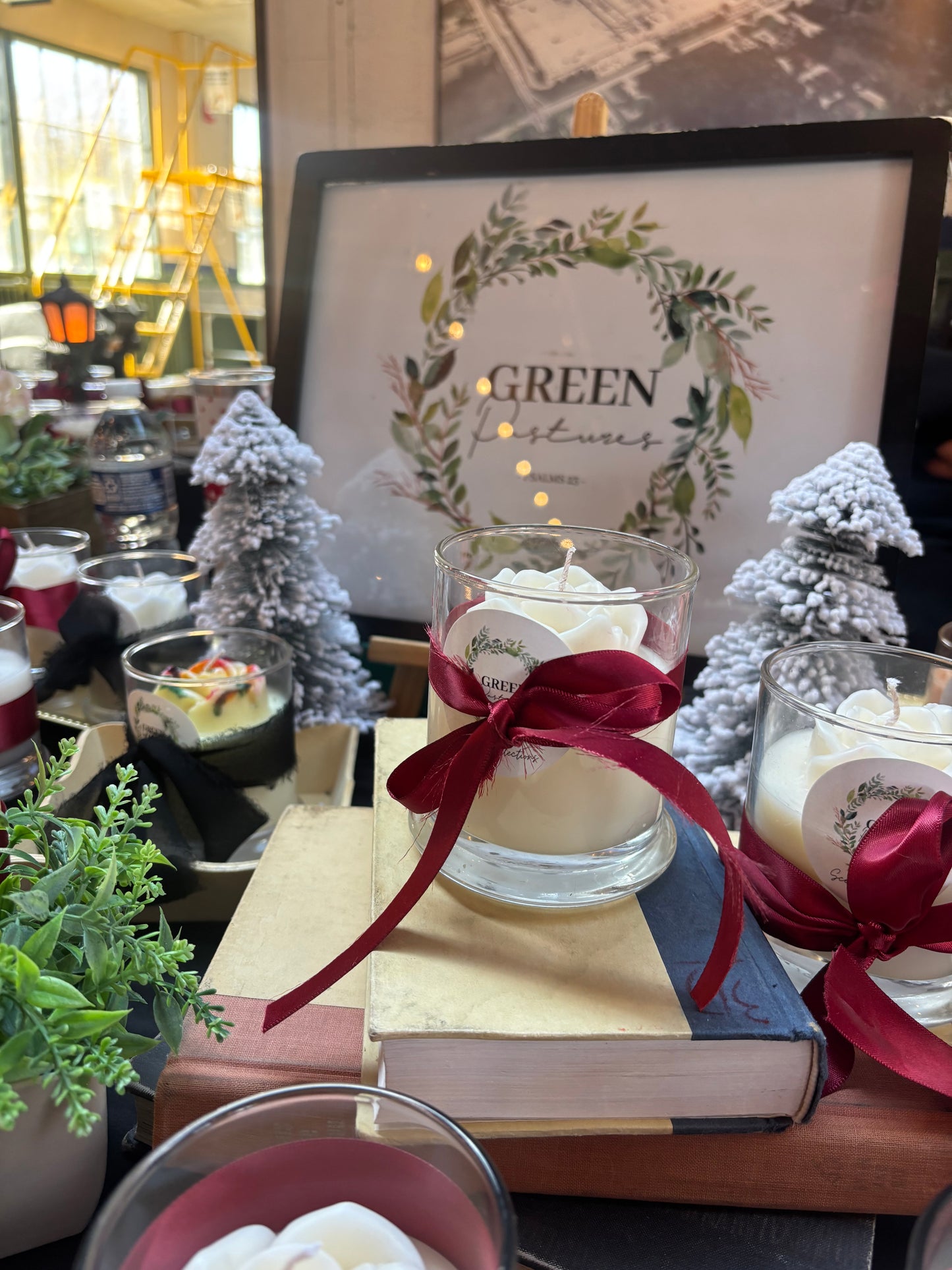 Ribbon Christmas Candles